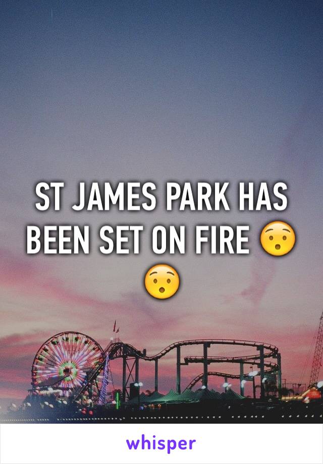 ST JAMES PARK HAS BEEN SET ON FIRE 😯😯