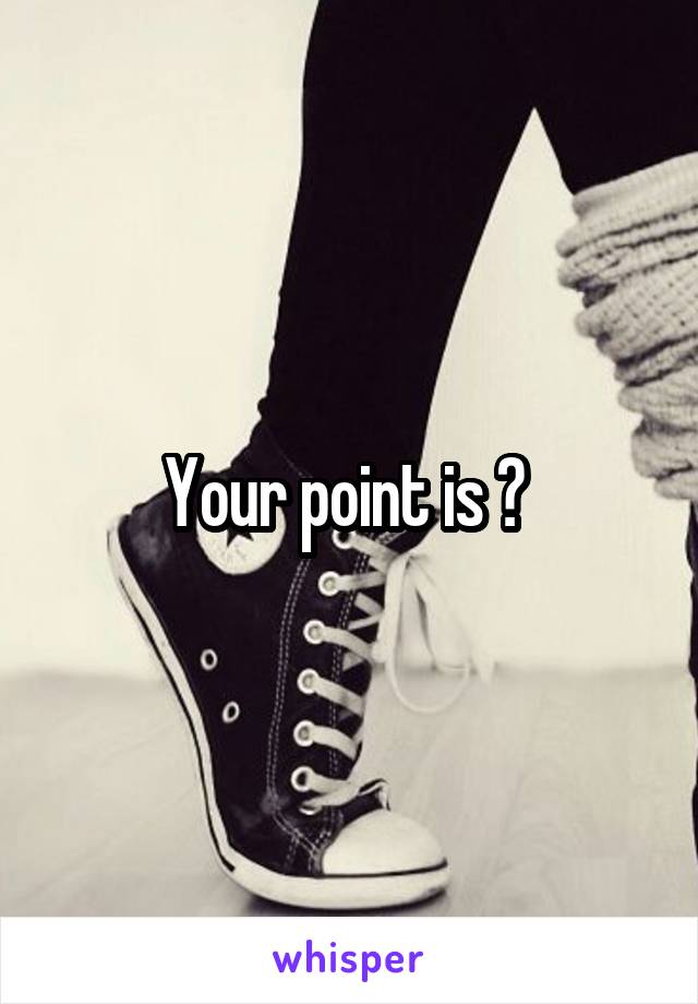 Your point is ? 