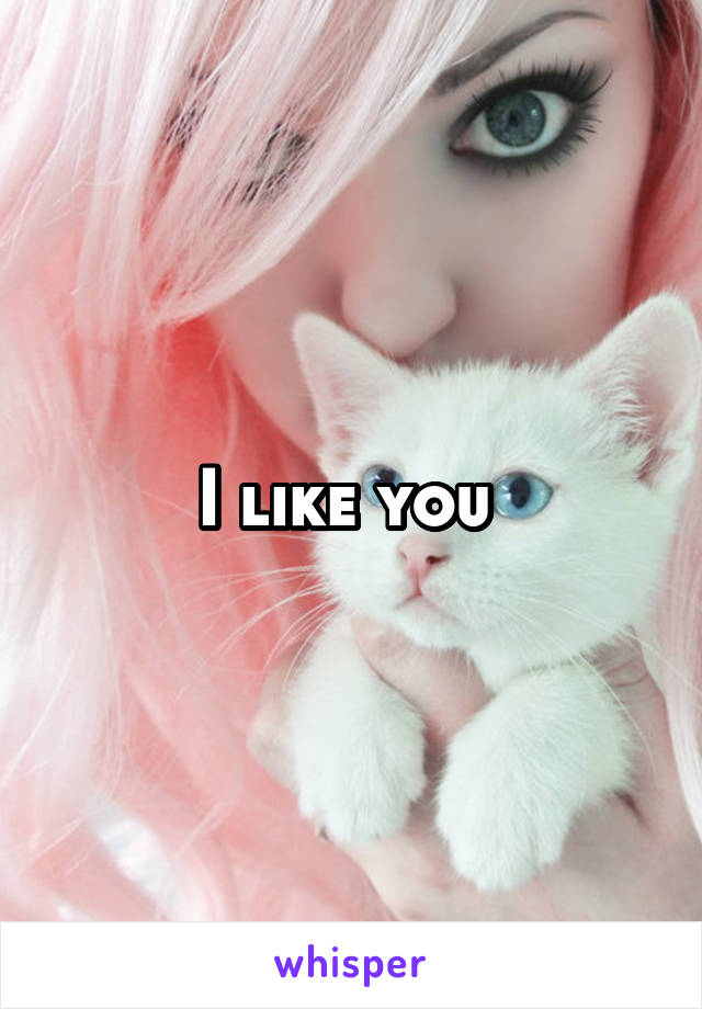 I like you 