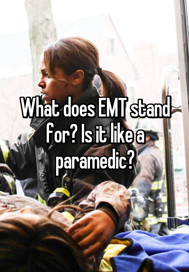 What Does Emt Stand For In Electrical Terms