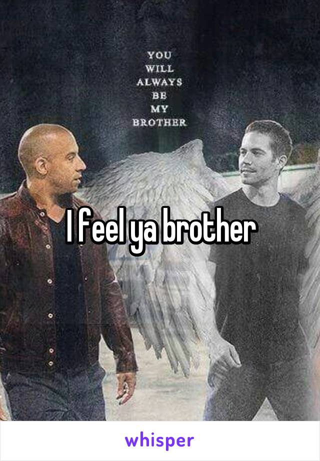 I feel ya brother
