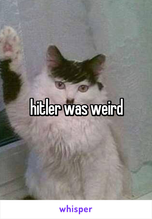 hitler was weird