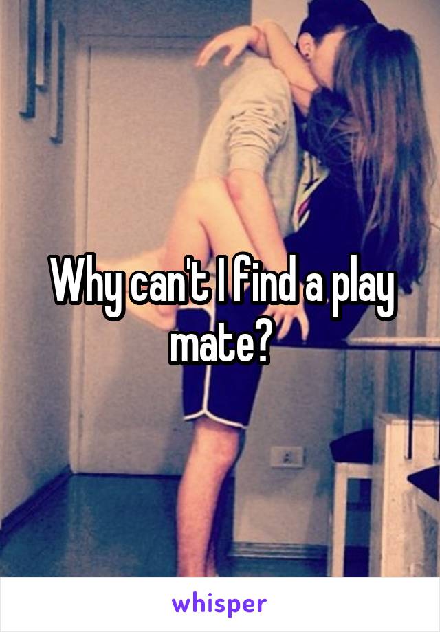 Why can't I find a play mate?