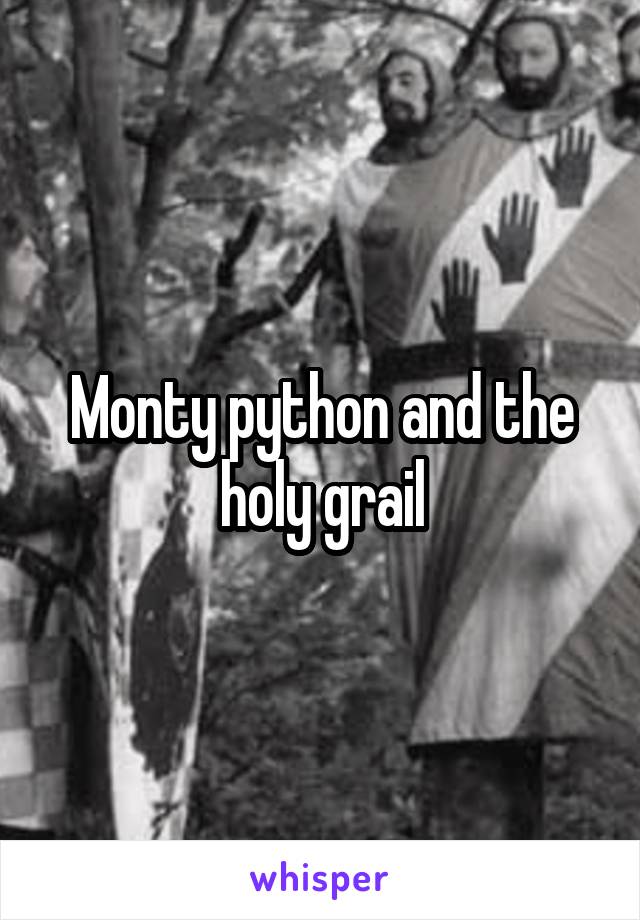 Monty python and the holy grail