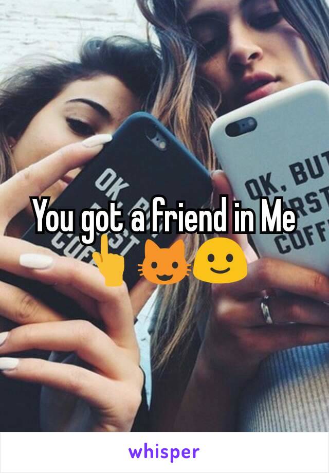 You got a friend in Me👆😺🙂