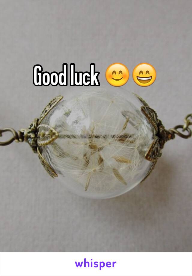 Good luck 😊😄