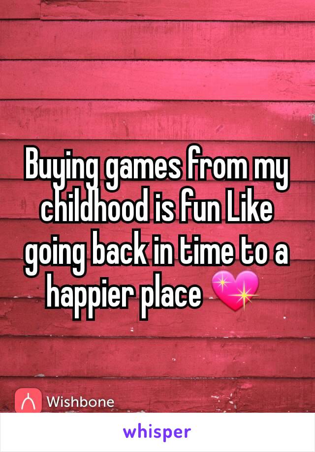 Buying games from my childhood is fun Like going back in time to a happier place 💖 