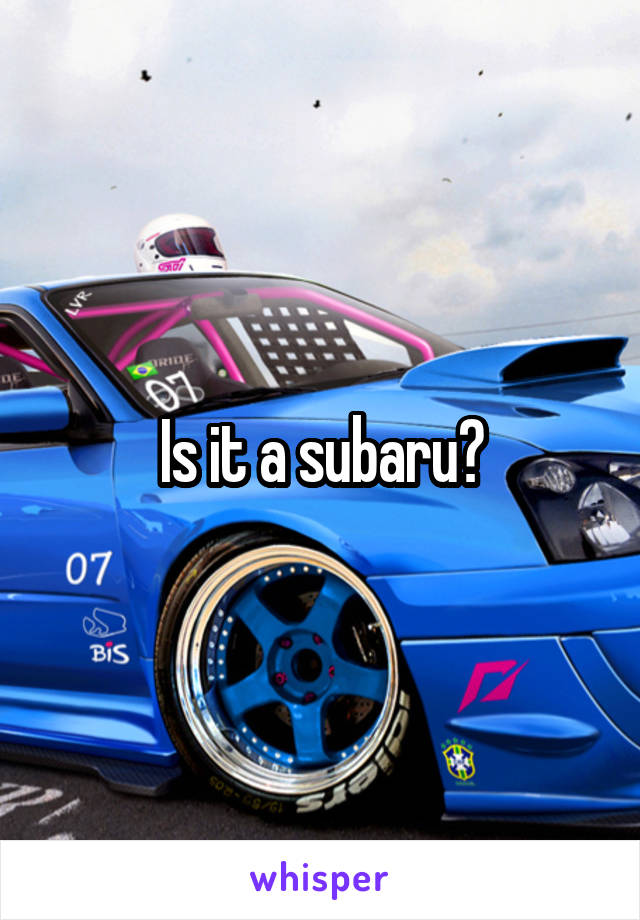 Is it a subaru?