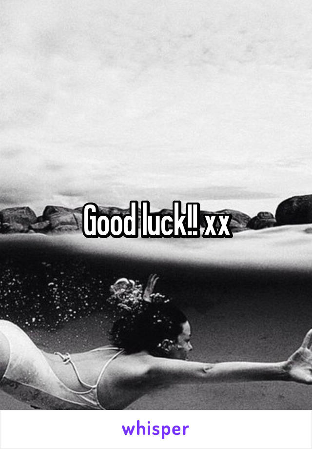 Good luck!! xx