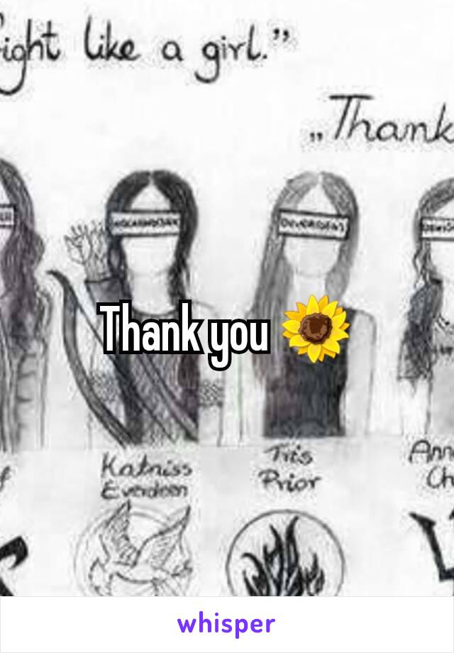 Thank you 🌻