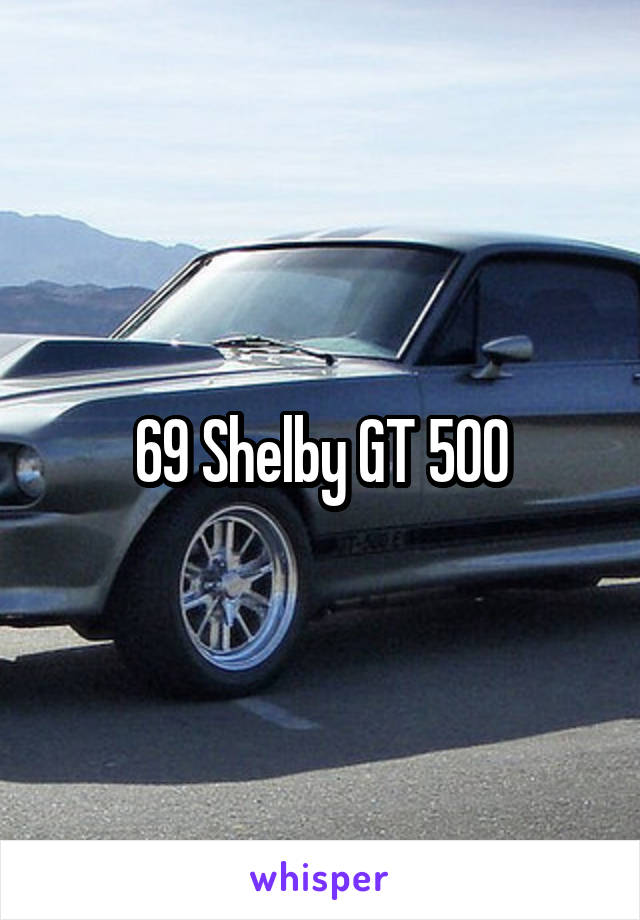 69 Shelby GT 500