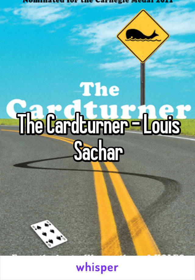 The Cardturner - Louis Sachar