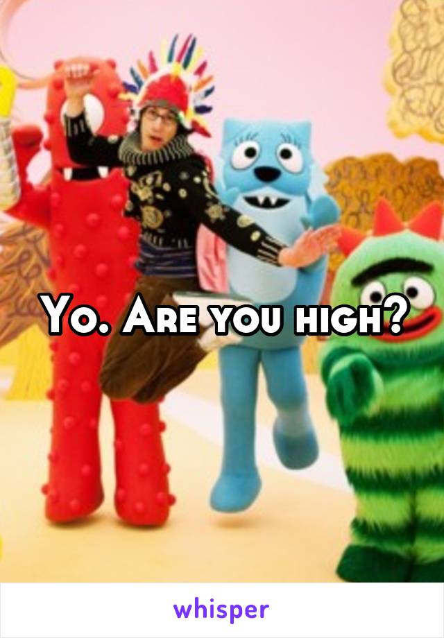 Yo. Are you high?