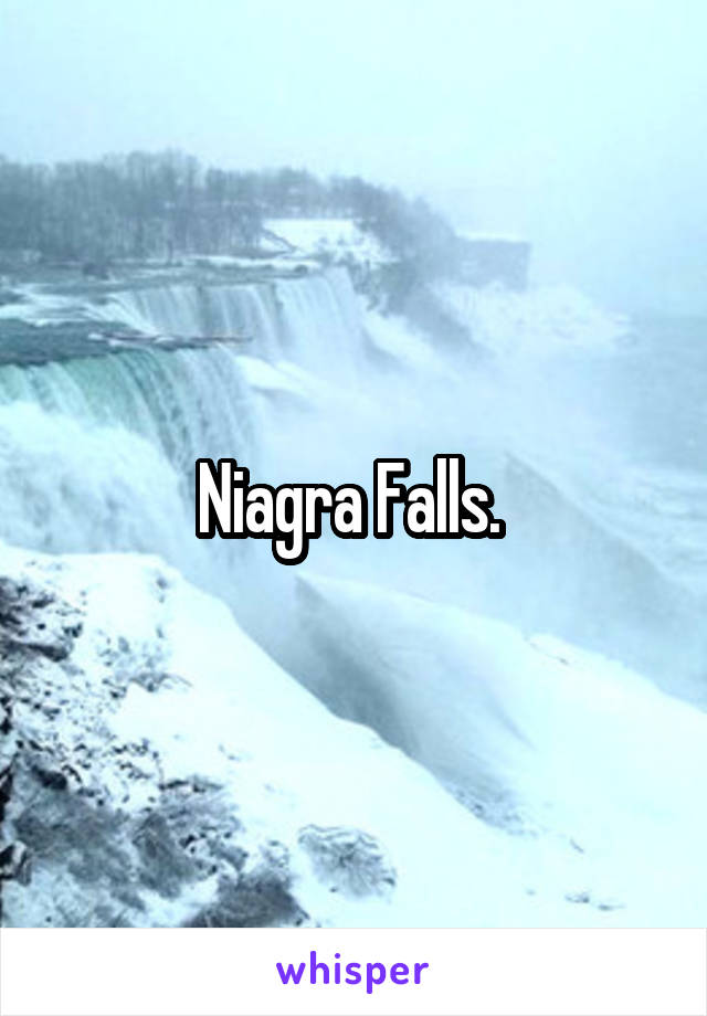 Niagra Falls. 