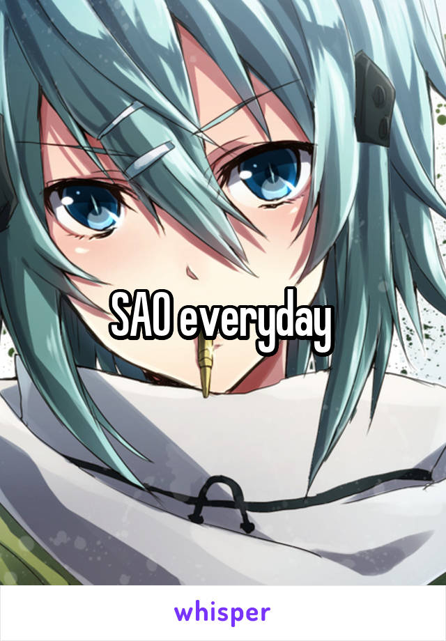 SAO everyday 