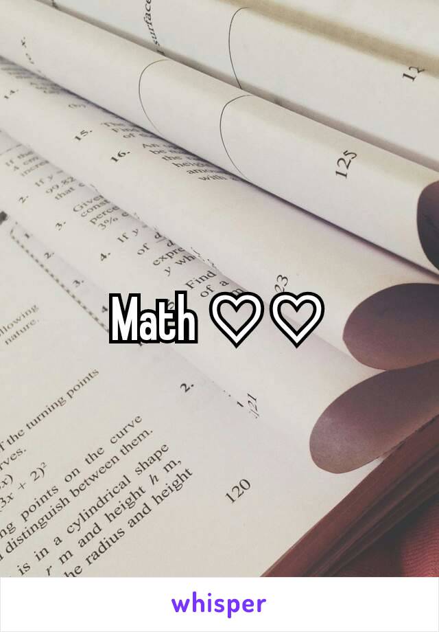 Math ♡♡