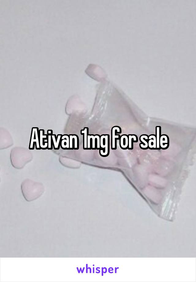 Ativan 1mg for sale