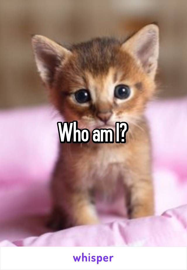 Who am I? 