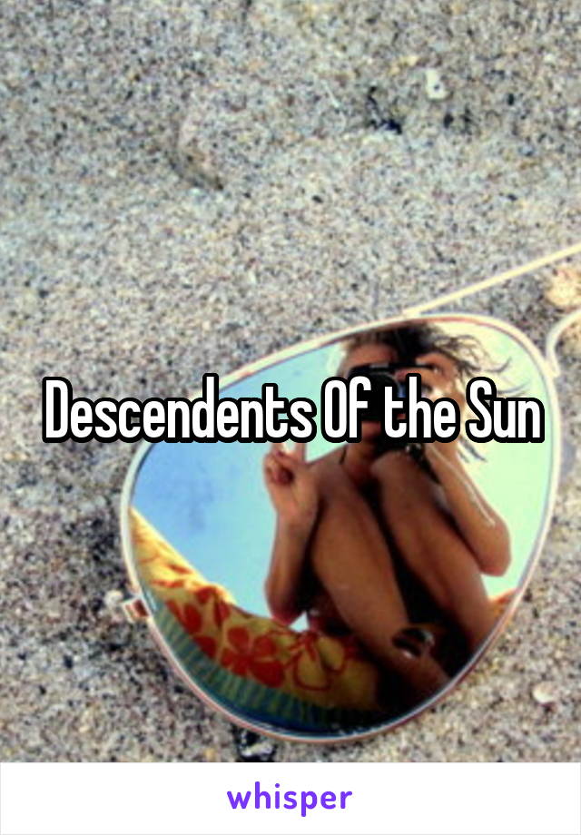 Descendents Of the Sun