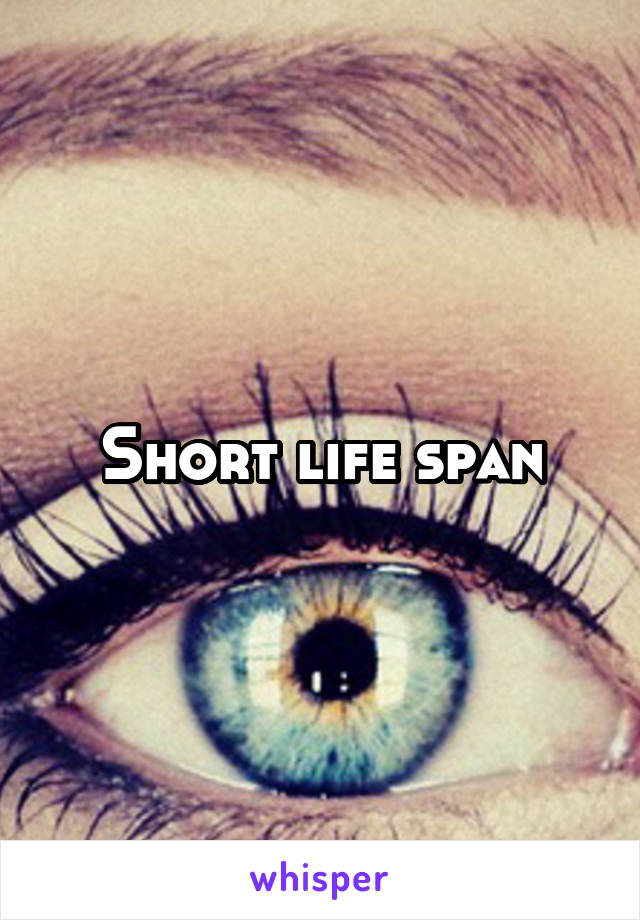 Short life span