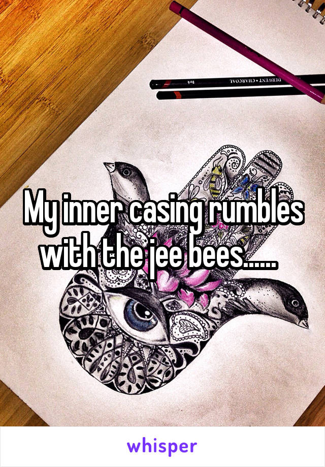 My inner casing rumbles with the jee bees......  