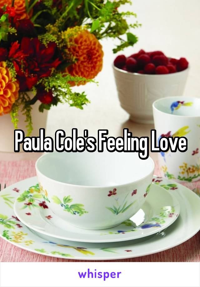 Paula Cole's Feeling Love