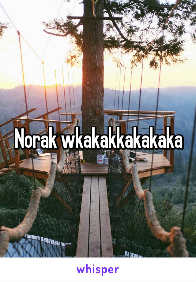 Norak wkakakkakakaka