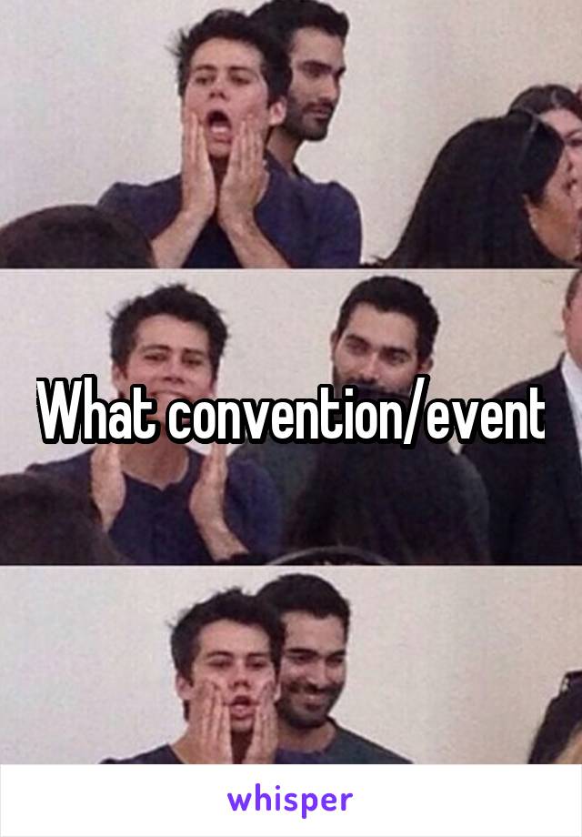 What convention/event