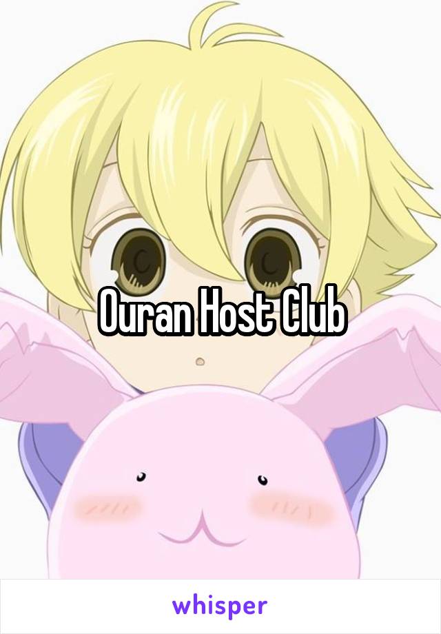 Ouran Host Club