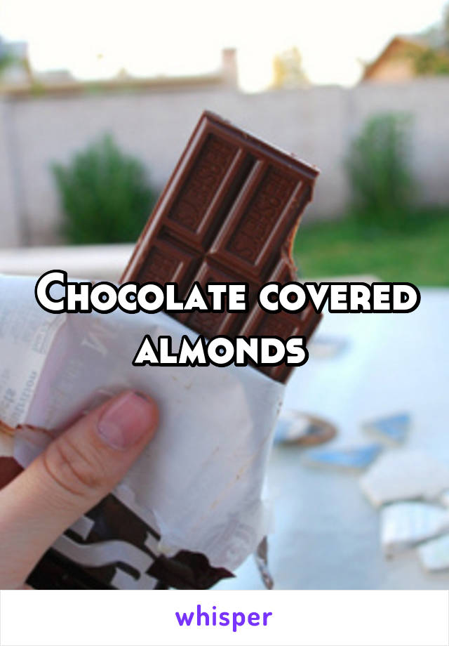 Chocolate covered almonds 