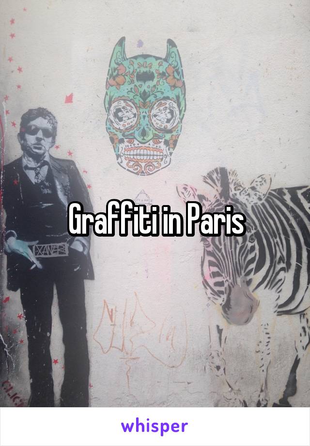 Graffiti in Paris