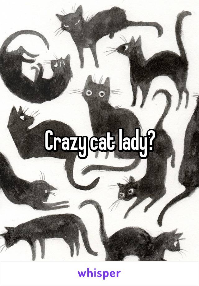 Crazy cat lady?