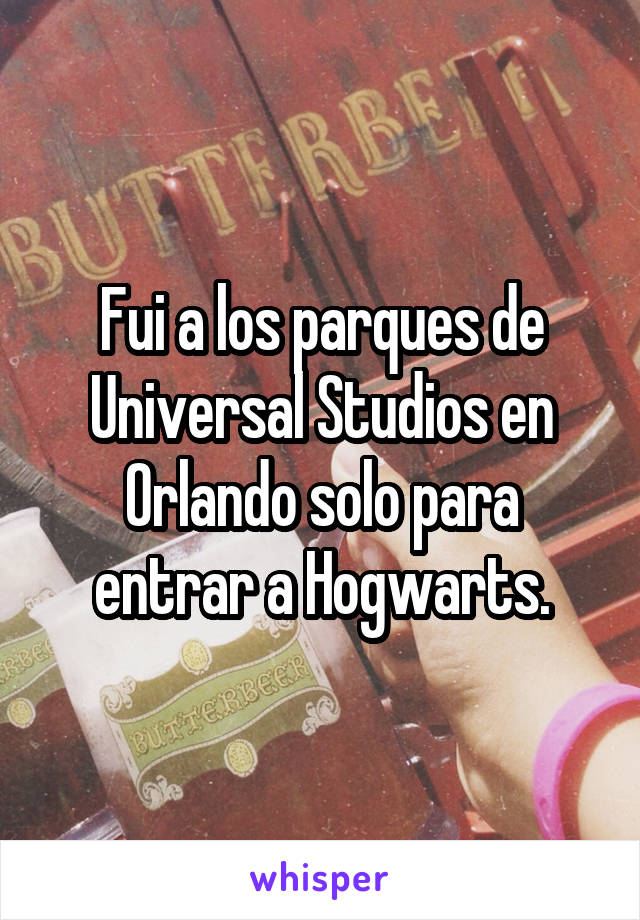 Fui a los parques de Universal Studios en Orlando solo para entrar a Hogwarts.