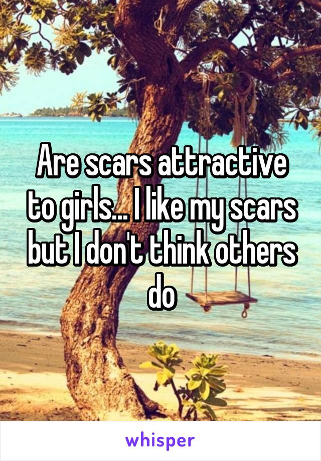 Are scars attractive to girls... I like my scars but I don't think others do