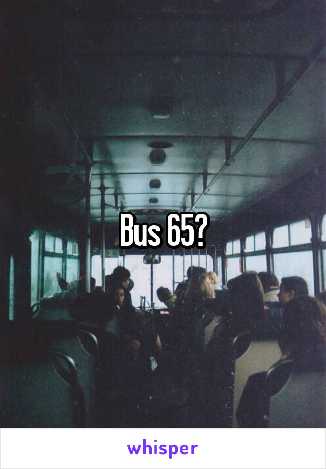 Bus 65?