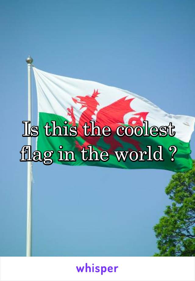 Is this the coolest flag in the world ?