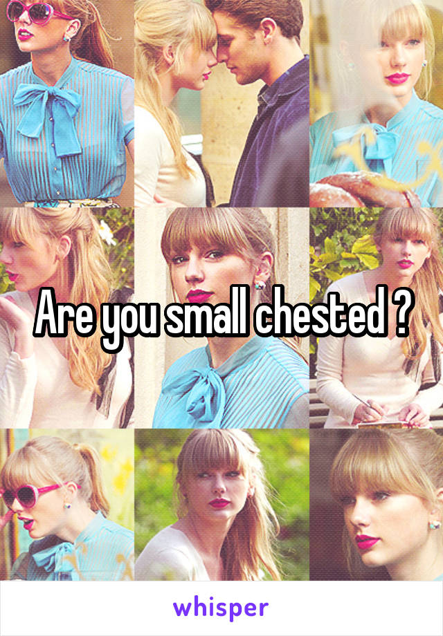 Are you small chested ?