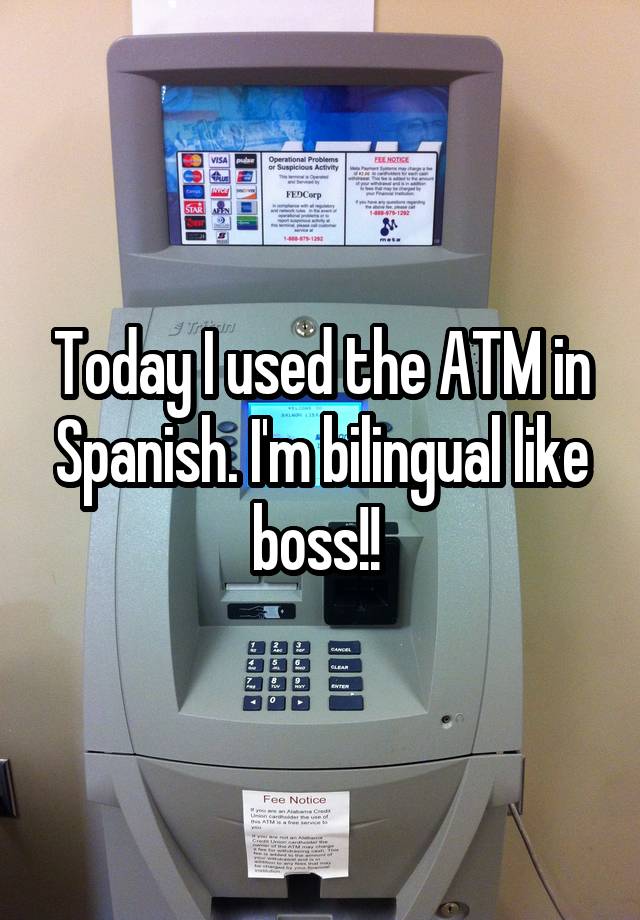 How To Use Atm In Spanish