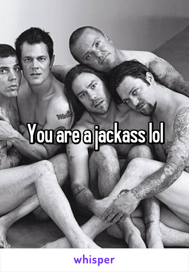 You are a jackass lol