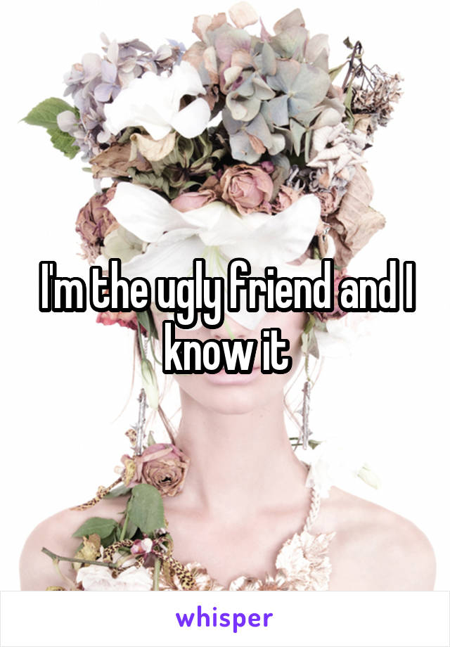 I'm the ugly friend and I know it