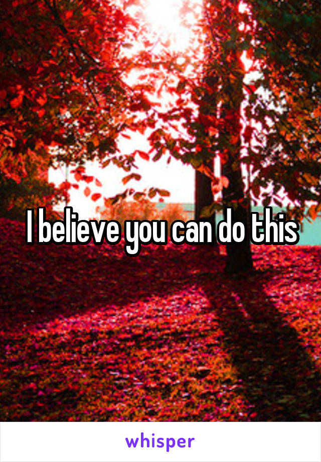 I believe you can do this