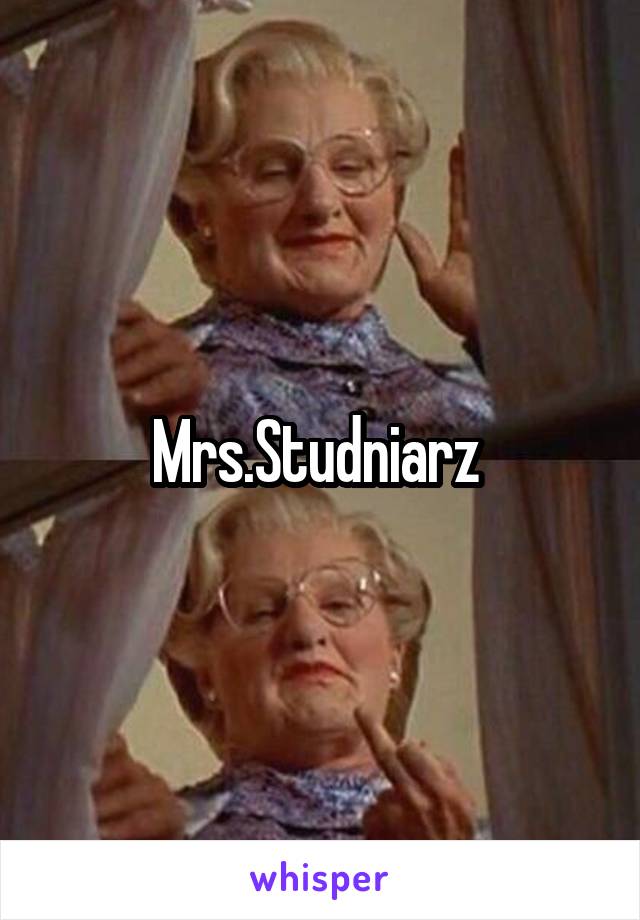 Mrs.Studniarz 