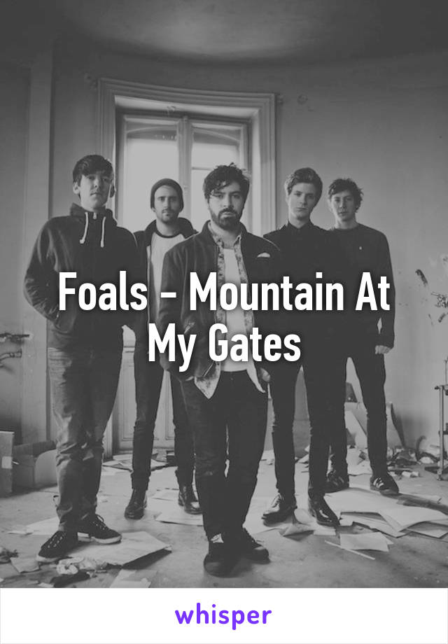 Foals - Mountain At My Gates