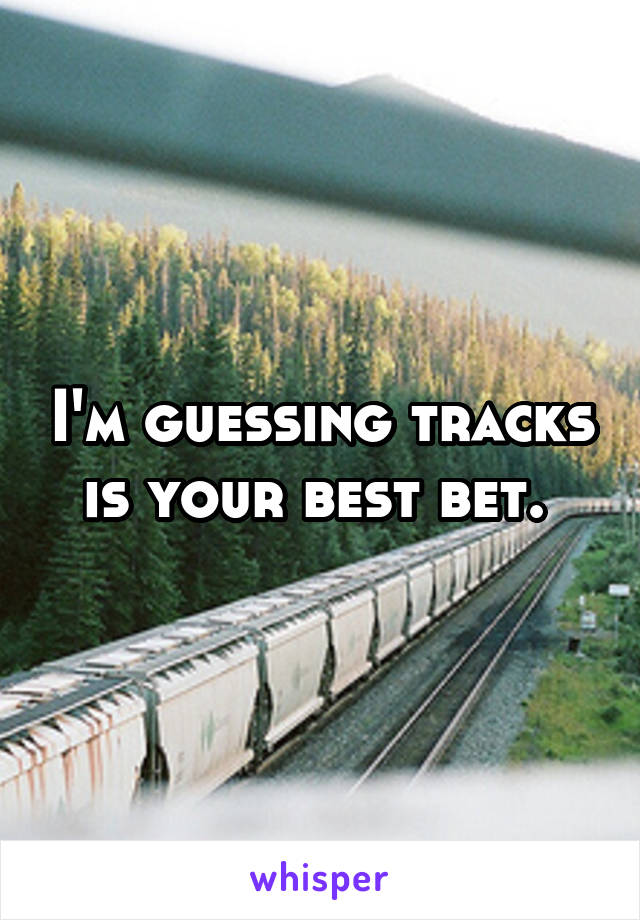 I'm guessing tracks is your best bet. 