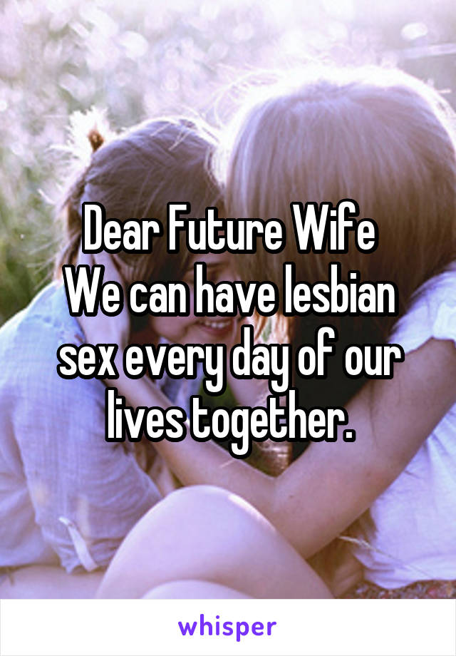 wife is with a lesbian