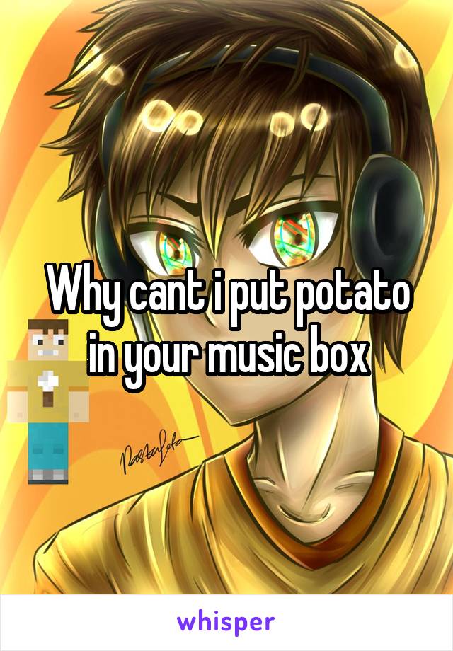 Why cant i put potato in your music box