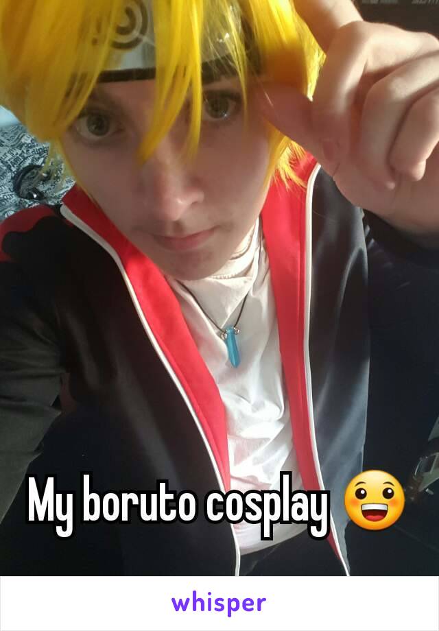 My boruto cosplay 😀