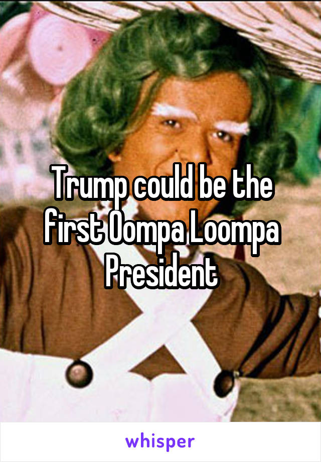Trump could be the first Oompa Loompa President