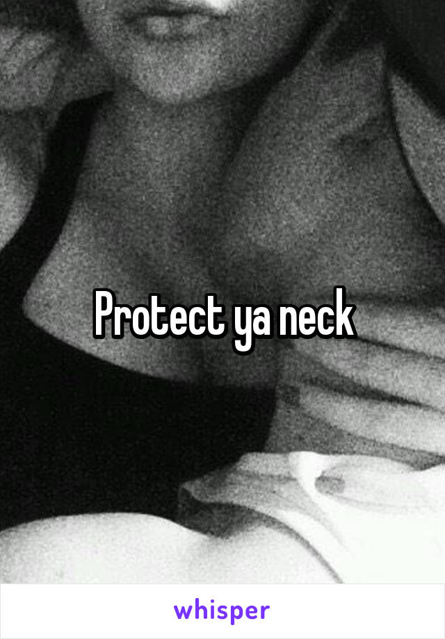 Protect ya neck
