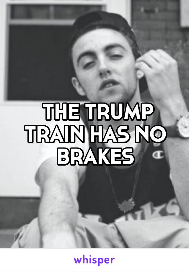  THE TRUMP TRAIN HAS NO BRAKES